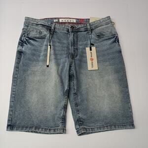 Artful Rebel Jean Shorts Men's 36 Denim Blue Slim Fit NWT